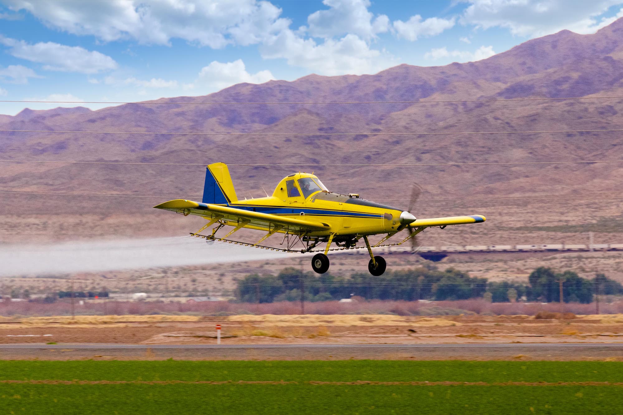 Aeronave agrícola atendida pela AMCC
